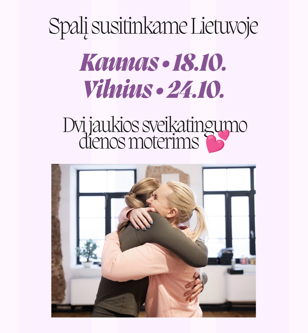 seminaras main Sveikatingumo diena moterims | Kaunas ir Vilnius - Image 1